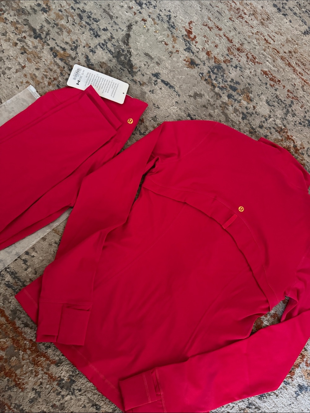 Lululemon Red  Full-Zip Jacket & Leggings Set size 10 - Picture 9 of 11